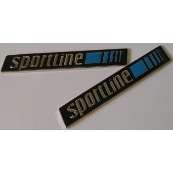 Sportline-Emblem aus Metall, emailliert, für Mercedes Benz W201 W124